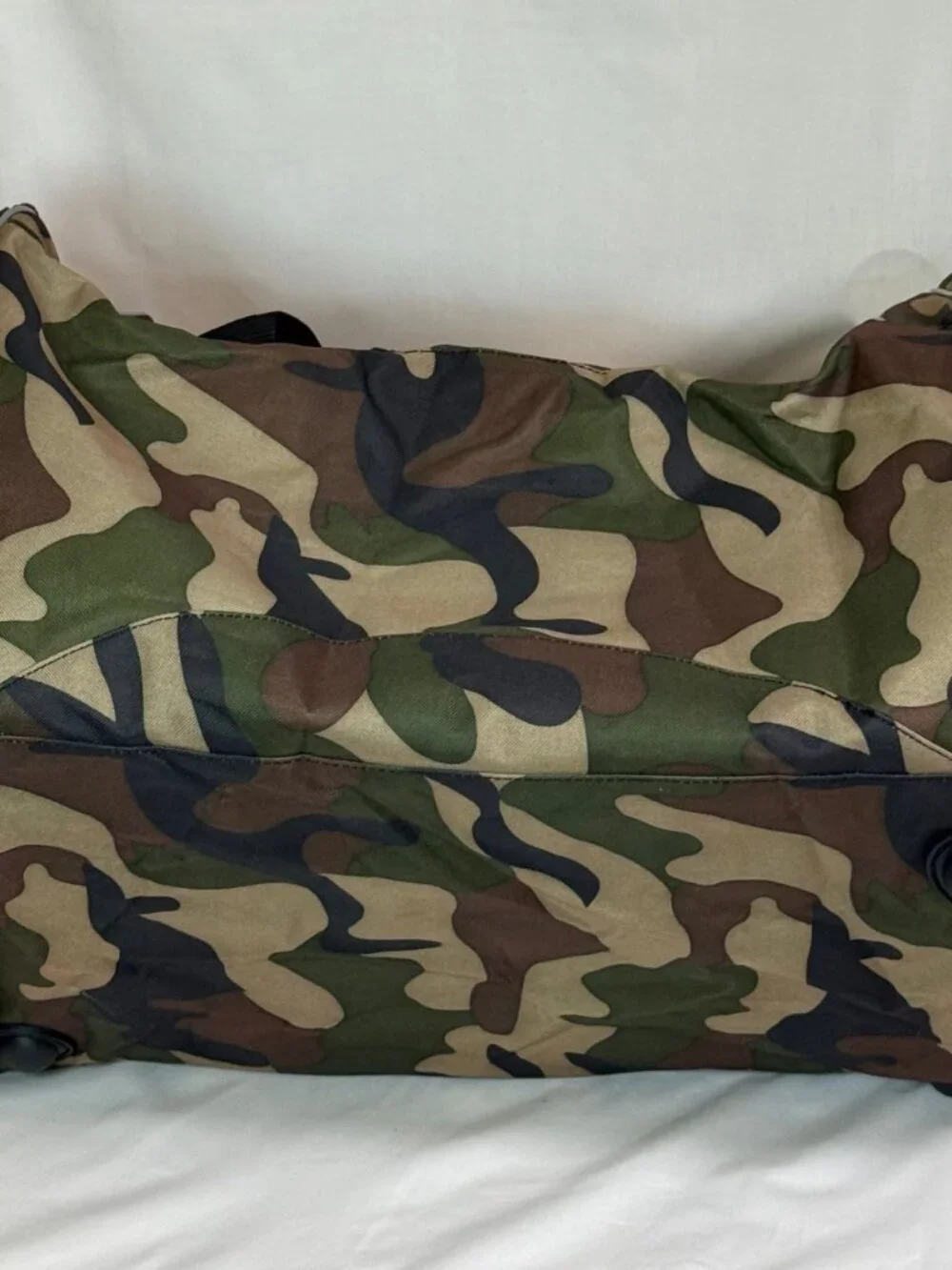 NWT Vintage Reebok Large Duffel Gym Carry On Weekender Travel Bag - Camouflage